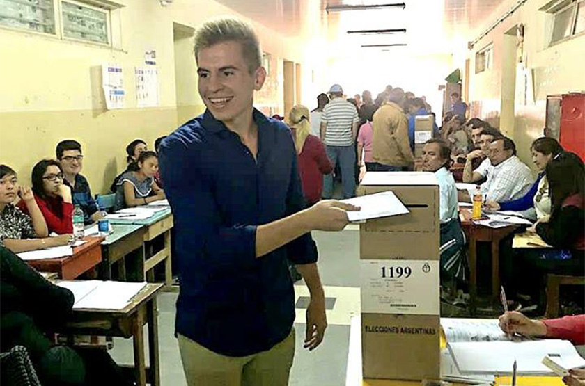 El concejal más joven del País fue electo en Las Lomitas