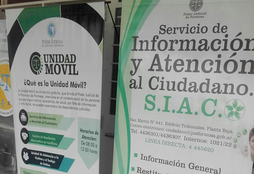 Lanzamiento de la unidad móvil de la Justicia