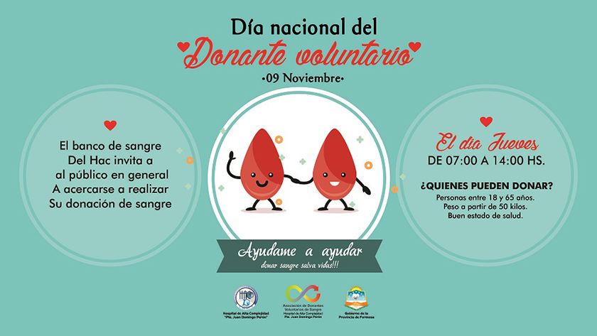 HAC: Jornada solidaria por el Día Nacional del Donante de Sangre