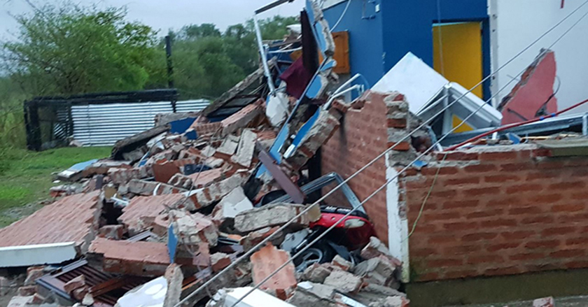 Fuerte temporal en el Chaco
