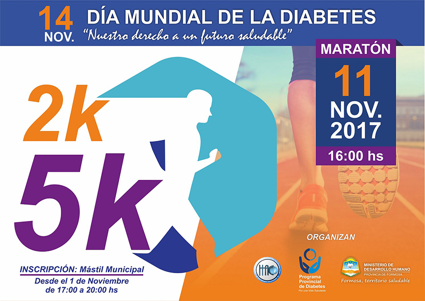 Maratón 2k y 5k por el Día Mundial de la diabetes