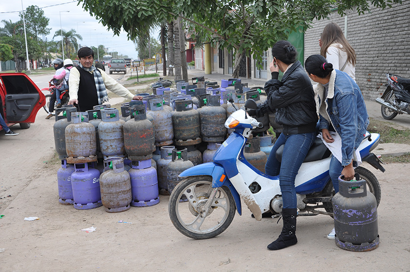 Gas en garrafas más caro
