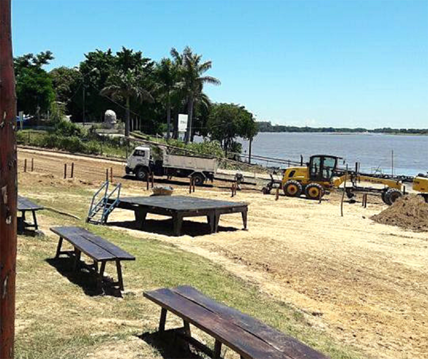 Herradura: acondicionan espacios para la Fiesta de la Corvina