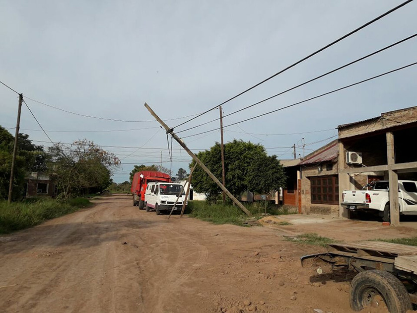 El gobierno activo plan de asistencia por violento temporal en Ibarreta