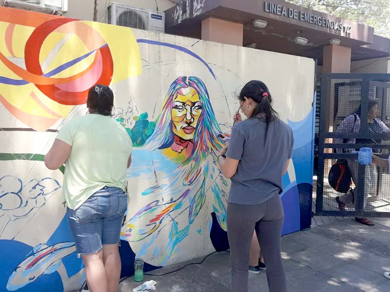 La ciudad se pinta de colores con el nuevo Encuentro Internacional de Muralistas
