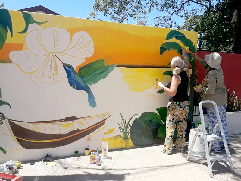 Muralistas plasman en sus obras leyendas formoseñas