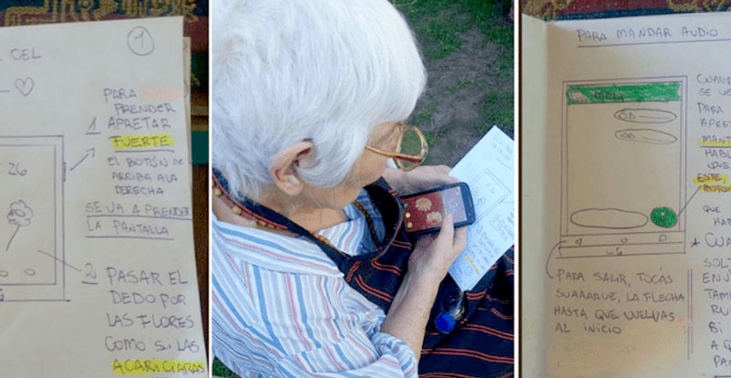 El tierno tutorial de una nieta para que su abuela mande audios de WhatsApp