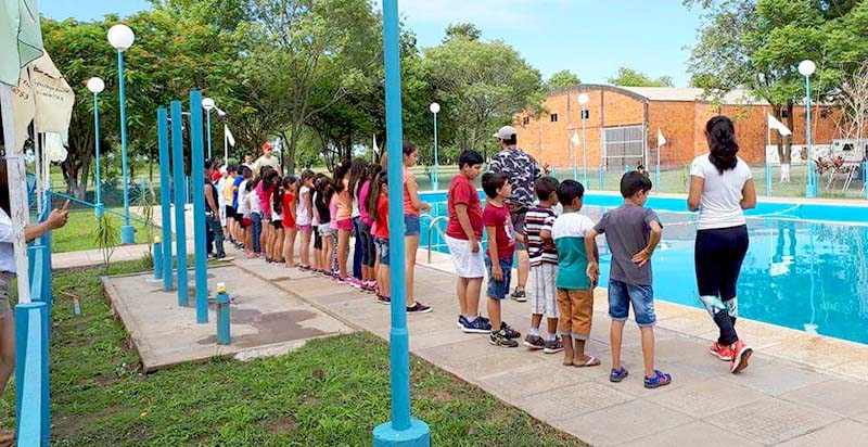 El Espinillo: inauguro la colonia de vacaciones