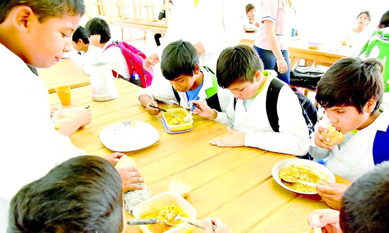Los comedores escolares: siguen funcionando normalmente
