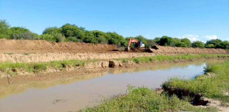 Frentes de trabajos activos y monitoreo en toda la cuenca del extremo oeste del rio Pilcomayo