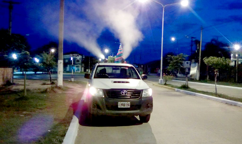 Amplias fumigaciones en barrios de la ciudad de Formosa