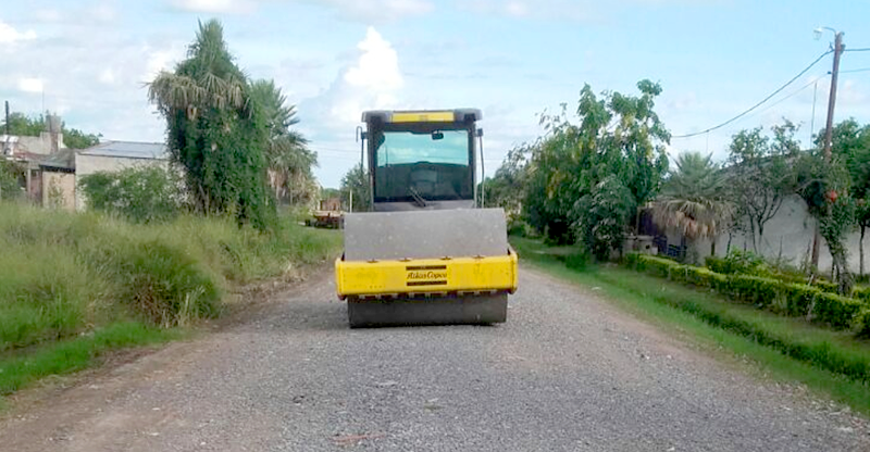 Tareas de enripiado en los barrios Luján y República Argentina