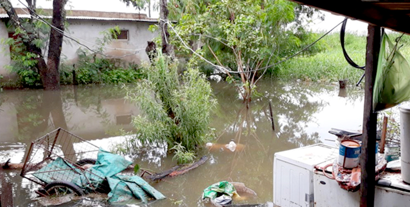 Vecina del Laguna Siam: “Somos muchas familias inundadas porque estamos en la zona baja”