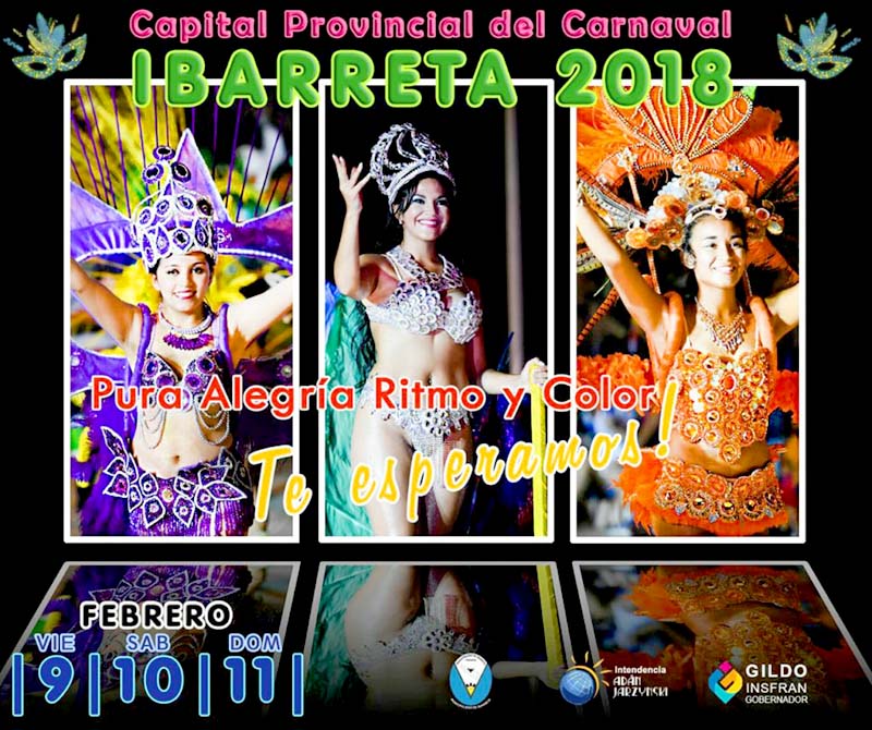Ibarreta: Todo listo para los carnavales