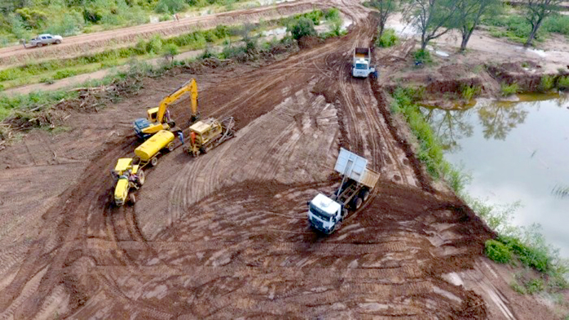 Responden bien correderas y defensas ante pico de crecida del rio Pilcomayo