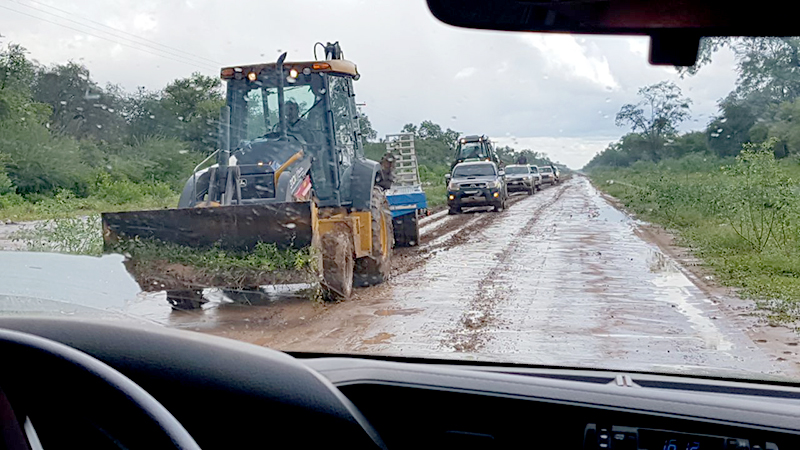 Avanzan trabajos para consolidar sistema de defensas en La Rinconada