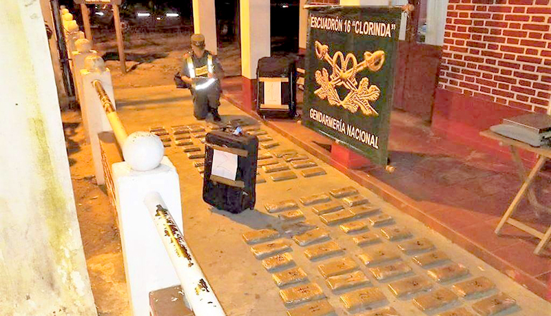 Clorinda: secuestraron 54 kilos de droga en un colectivo de larga distancia