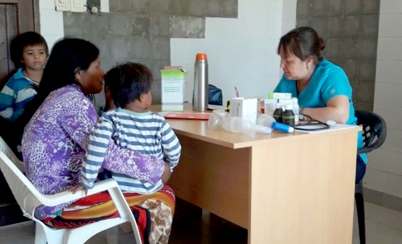 Operativo sanitario en Pozo Yacaré
