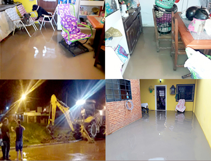 Gestiones para superar anegamientos en manzanas del barrio Nueva Formosa