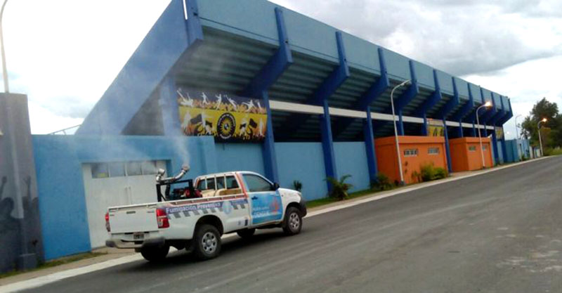 Trabajos preventivos contra el aedes en diferentes sectores de la capital