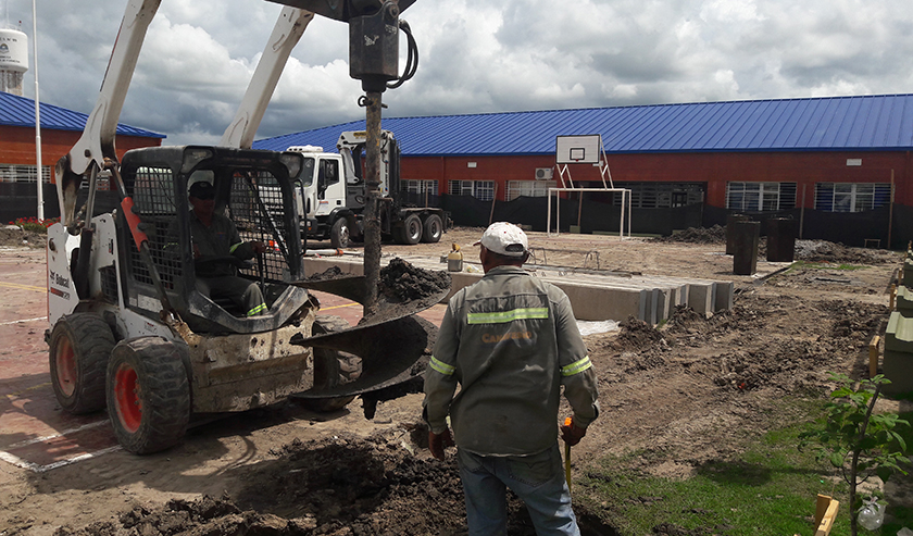 En ejecución las obras para la escuela 99  de Nueva Formosa