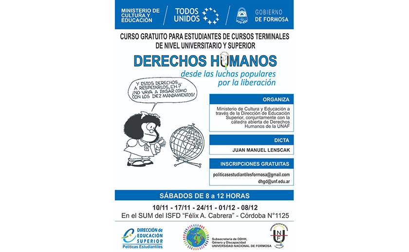 Curso sobre derechos humanos desde las luchas populares por la liberación