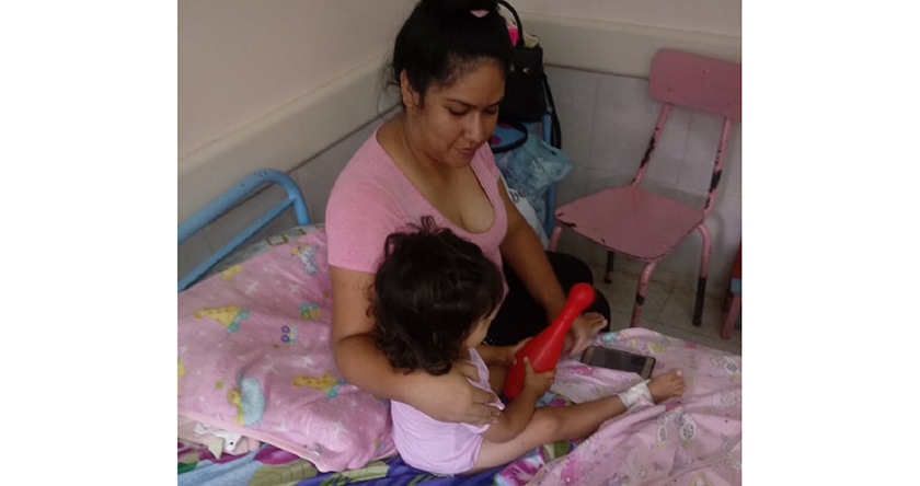 Madre agradeció atenciones de salud que recibió su pequeña hija