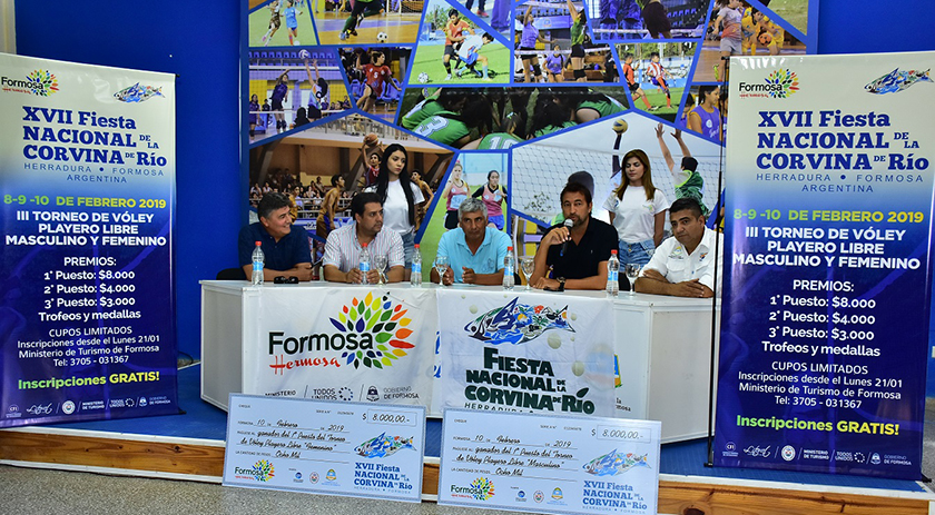 Presentaron la faceta deportiva de la 17° Fiesta Nacional de la Corvina
