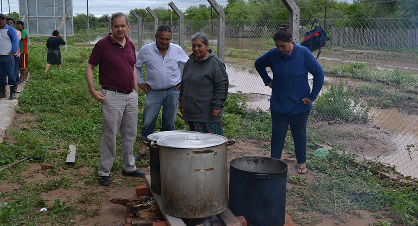 Gómez aludió a la asistencia integral a afectados por intensas lluvias en el oeste