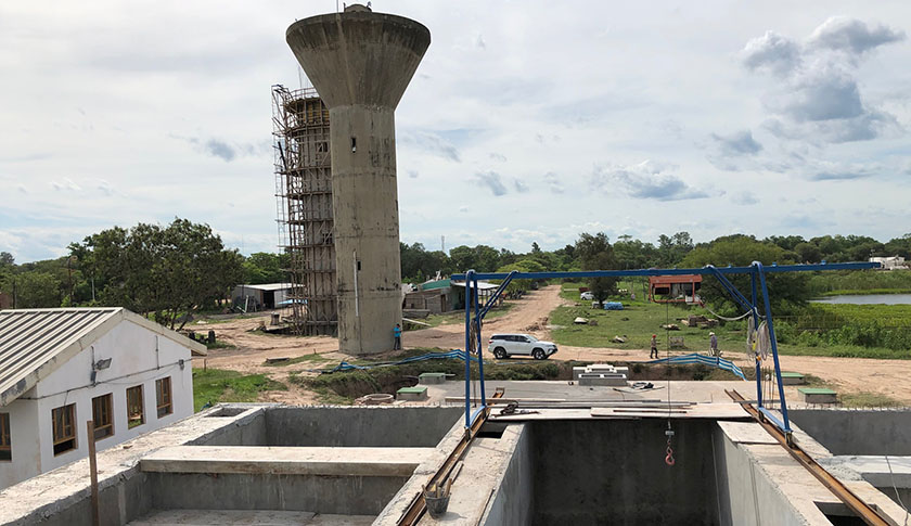 Sostenido avance tiene la obra para nueva planta de agua de Las Lomitas