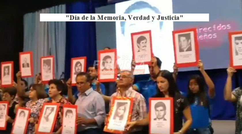 En el Día de la Memoria, Verdad y Justicia, destacaron al Gobernador Gildo Insfrán por “mantener viva la memoria”