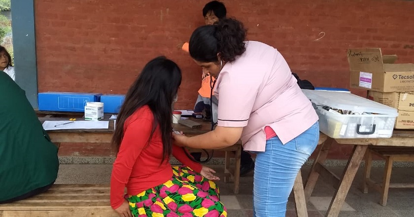 Accionar de salud integral en comunidad aborigen del oeste