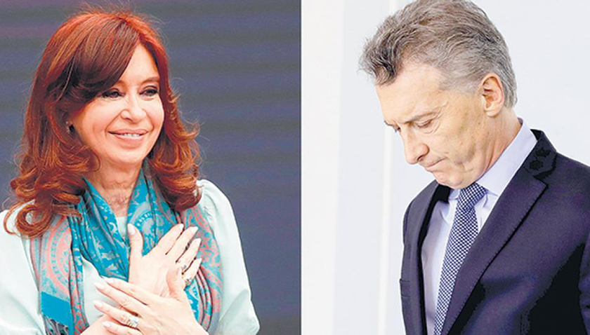 Él que cae, ella que sube