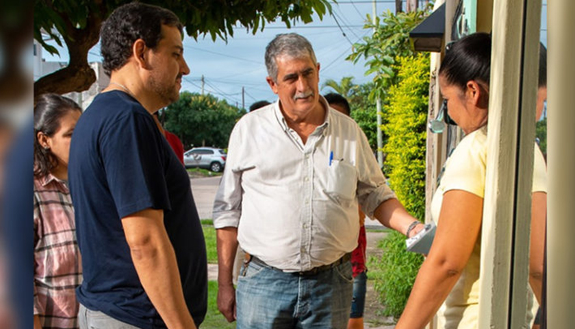 García: “Con Ramiro recorremos los barrios llevando el mensaje de esperanza que envía el gobernador a los vecinos”
