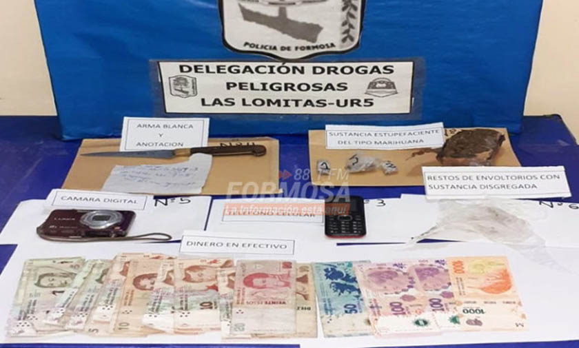 En dos intervenciones, la policía secuestró drogas en Las Lomitas y en capital