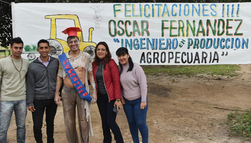 Egreso del IUF nuevo ingeniero en Producción Agropecuaria