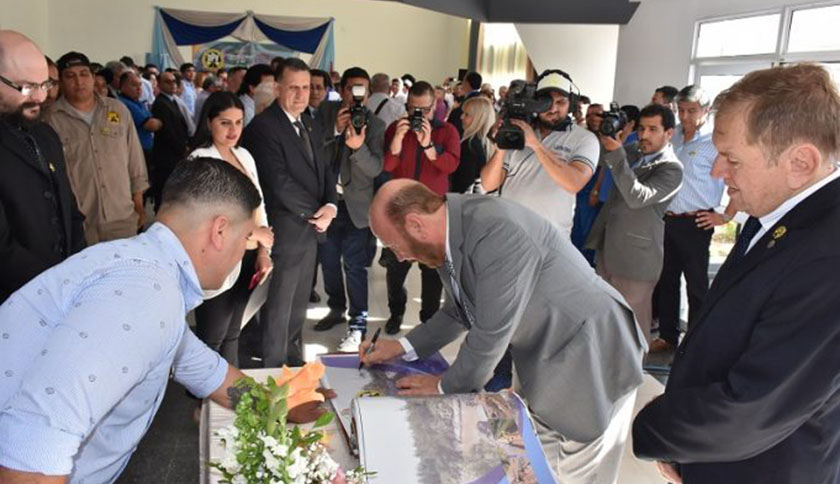 Insfrán presidió acto del Día del Camino y el Trabajador Vial