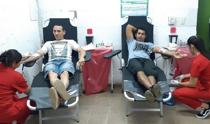 Se suman donantes de sangre voluntarios desde la localidad de Riacho He Hé