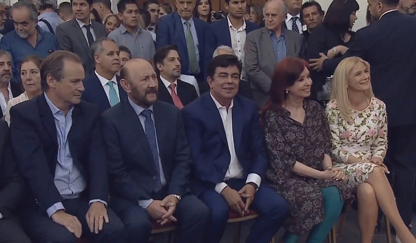 Insfrán asistió a la asunción de Espinoza