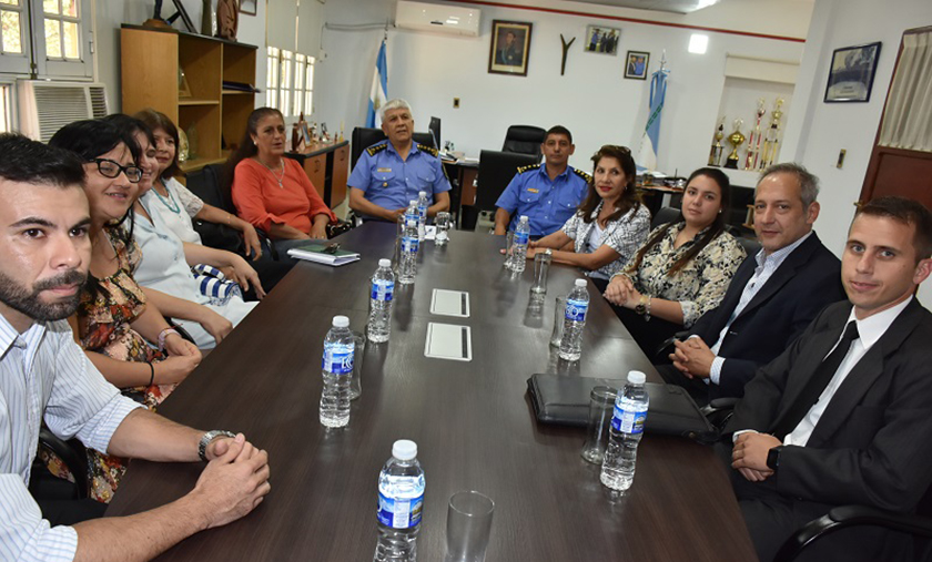 El jefe de Policía recibió a representantes del Consejo Profesional de la Abogacía