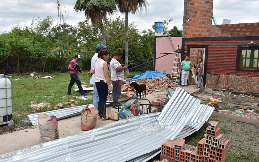El Gobierno provincial continúa la asistencia a damnificados por el temporal en Clorinda