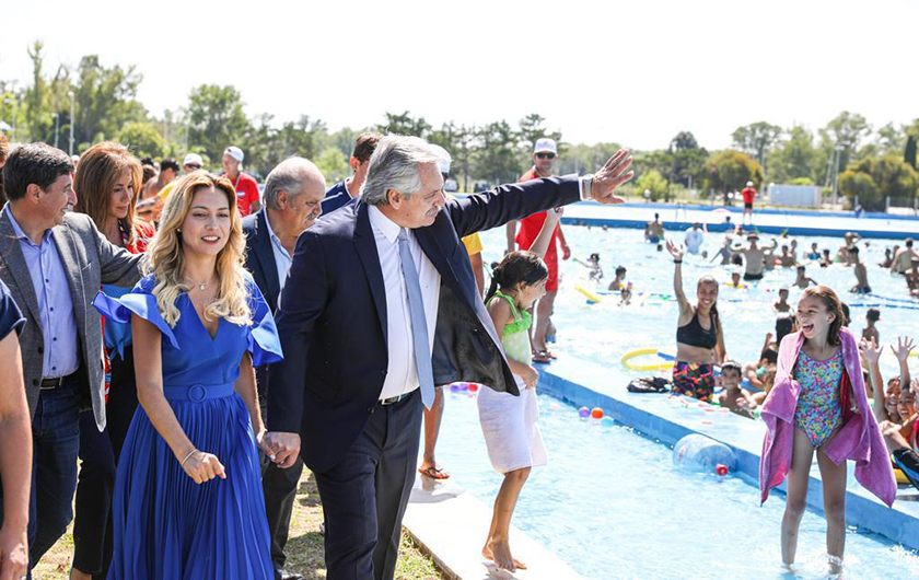 El Presidente encabezó la puesta en valor del Centro Recreativo Nacional “presidente Néstor Kirchner” en Ezeiza