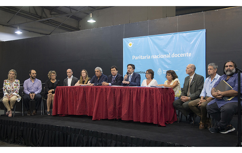 Destacan la vuelta de la paritaria nacional docente