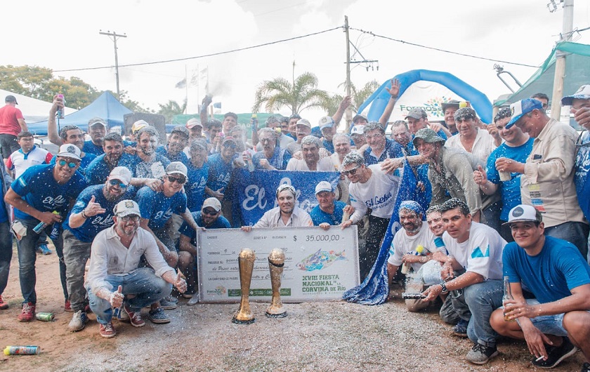 Con récord de participantes, culminó la Pesca de la Corvina de Río