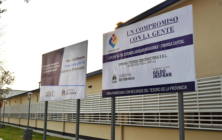 Con nuevas inauguraciones, el gobernador Insfrán logra la cifra histórica de 1374 obras educativas habilitadas