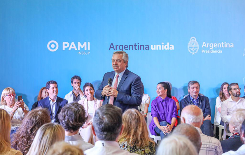 El presidente Alberto Fernández presentó el listado de medicamentos gratuitos para jubilados