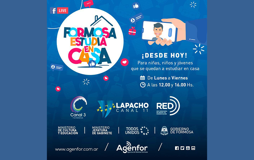 Arrancó el programa Formosa Estudia en Casa