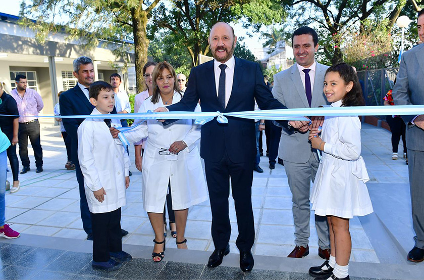 Agradecimientos al gobernador Insfrán por el nuevo edificio de la EPEP Nº 19