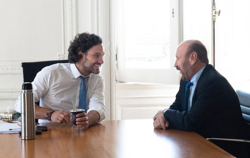 Insfrán se reunió con el jefe de gabinete de la Nación