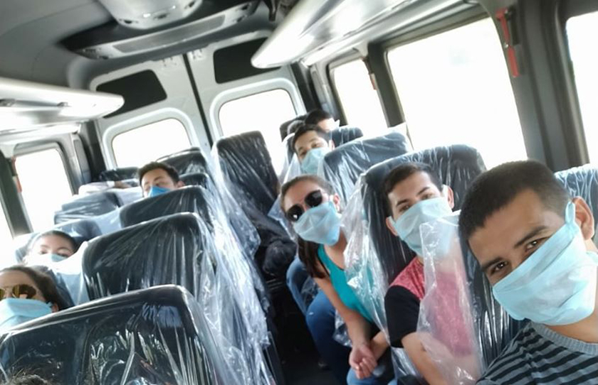 Jóvenes estudiantes de Villa 213 pudieron volver a su localidad